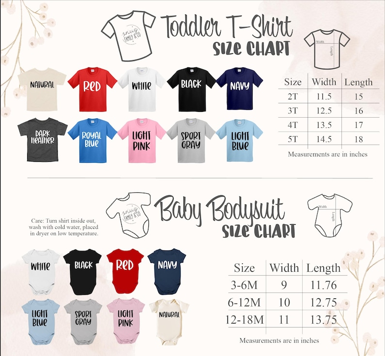 a baby bodysuit size chart for a toddler t - shirt size chart