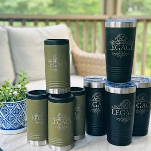Personalized 20oz Tumbler ADD YOUR LOGO Powder Coated Laser Engraved Cup Corporate Gift Branded Wholesale Tumbler Bulk Tumbler Employee Gift