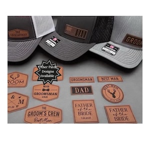 Dad Leather Patch Hat, Gift For New Dad, Gift For Grandpa, Papa Hat Cap, Pops Hat, Richardson 112, Custom Daddy Hat, Fathers Day Gift