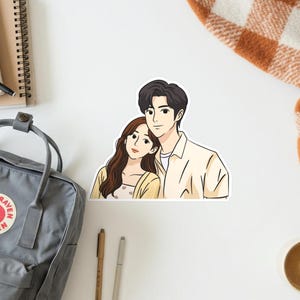 Hidden Love CDrama Vinyl Sticker - Waterproof Kiss Cut Decal for Chinese Drama Fans - Teen Romance Gift