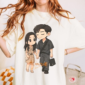 Our Generation CDrama Shirt Jiang Qiao Xi & Lin Qi Le Unisex Graphic T Shirt Soft Cotton Tee Streetwear Gift for Kdrama Cdrama Fans