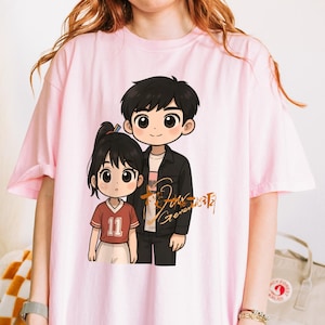 Our Generation CDrama Shirt Jiang Qiao Xi & Lin Qi Le Unisex Graphic T Shirt Soft Cotton Tee Streetwear Gift for Kdrama Cdrama Fans