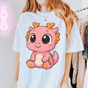 Revenged Love C Drama Pink Dragon Toy Shirt Unisex Graphic T Shirt Soft Cotton Tee Aesthetic Streetwear for Kdrama Cdrama Anime Fans Gift