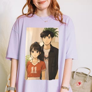 Our Generation C Drama Shirt Jiang Qiao Xi & Lin Qi Le Unisex Graphic T Shirt Soft Cotton Tee Streetwear Gift for Kdrama Cdrama Fans