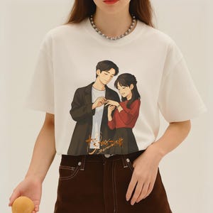 Our Generation CDrama Shirt Jiang Qiao Xi & Lin Qi Le Unisex Graphic T Shirt Soft Cotton Tee Streetwear Gift for Kdrama Cdrama Fans