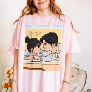 Hidden Love C-Drama Fan Shirt - Sang Zhi & Duan Jia Xu Romantic Couple Tee for Asian Drama Enthusiasts