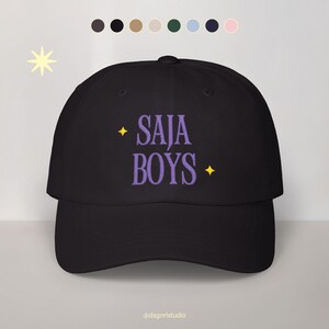 Saja Boys Kpop Demon Hunters Inspired Embroidered Dad Hat | K-Drama Fan Art Hat | Gift For Him or Her