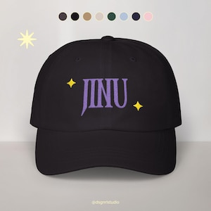 Saja Boys Jinu Kpop Demon Hunters Inspired Embroidered Dad Hat | K-Drama Fan Art Hat | Gift For Him or Her