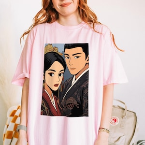 Prisoner of Beauty C-Drama T-Shirt: Cozy Couple Tee with Chinese Artwork for Historical Drama Fans