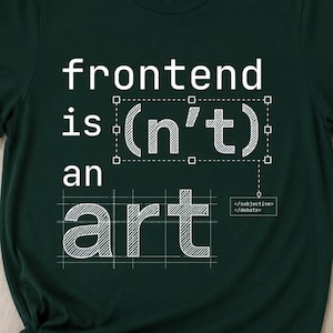 Frontend-utvecklare humor-T-shirt – Kodningskonstdebatt-T-shirt (unisex)