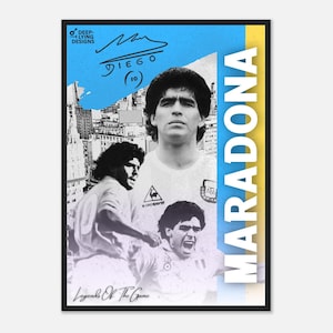 Diego Maradona - Framed Poster | Legends Of The Game Series