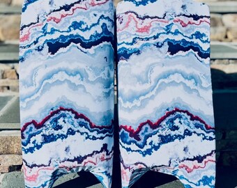 En stock - Patins de gardien de but d'intérieur en nylon et élasthanne lisse imprimés/à motifs