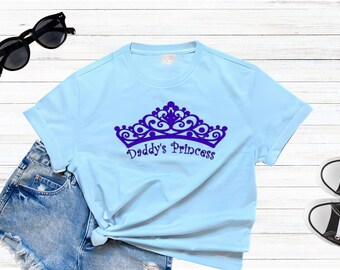 Daddy's Girl T Shirt, Girls Princess Tee, CustomKid's Shirt, Daddy's Princess Top, Toddler Girl Gift, Whimsical Crown Design, Birthday Gift