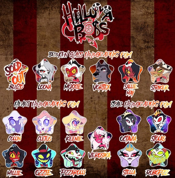 Hazbin Hotel and Helluva Boss Star Shaped Pins! - Etsy