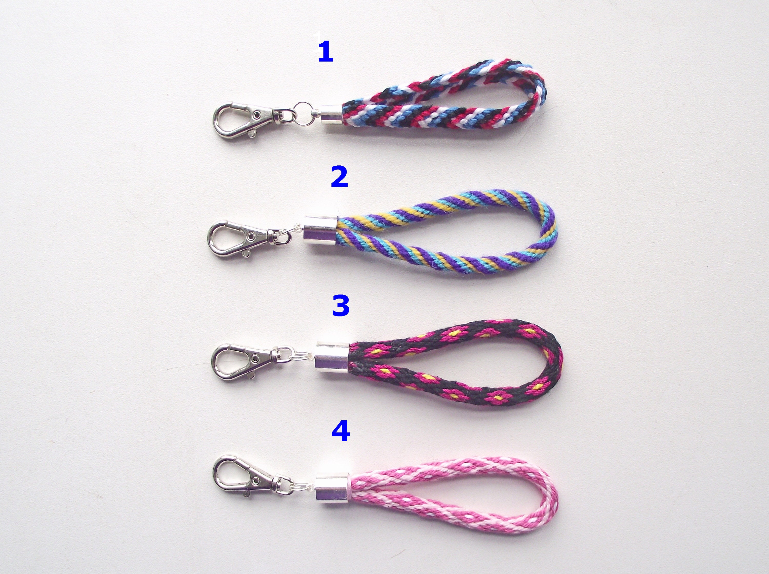 Keyring Keyfob Key Identifier Keychain Zip Pull Kumihimo Etsy