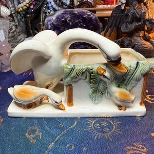 Vintage Japan Mother goose planter