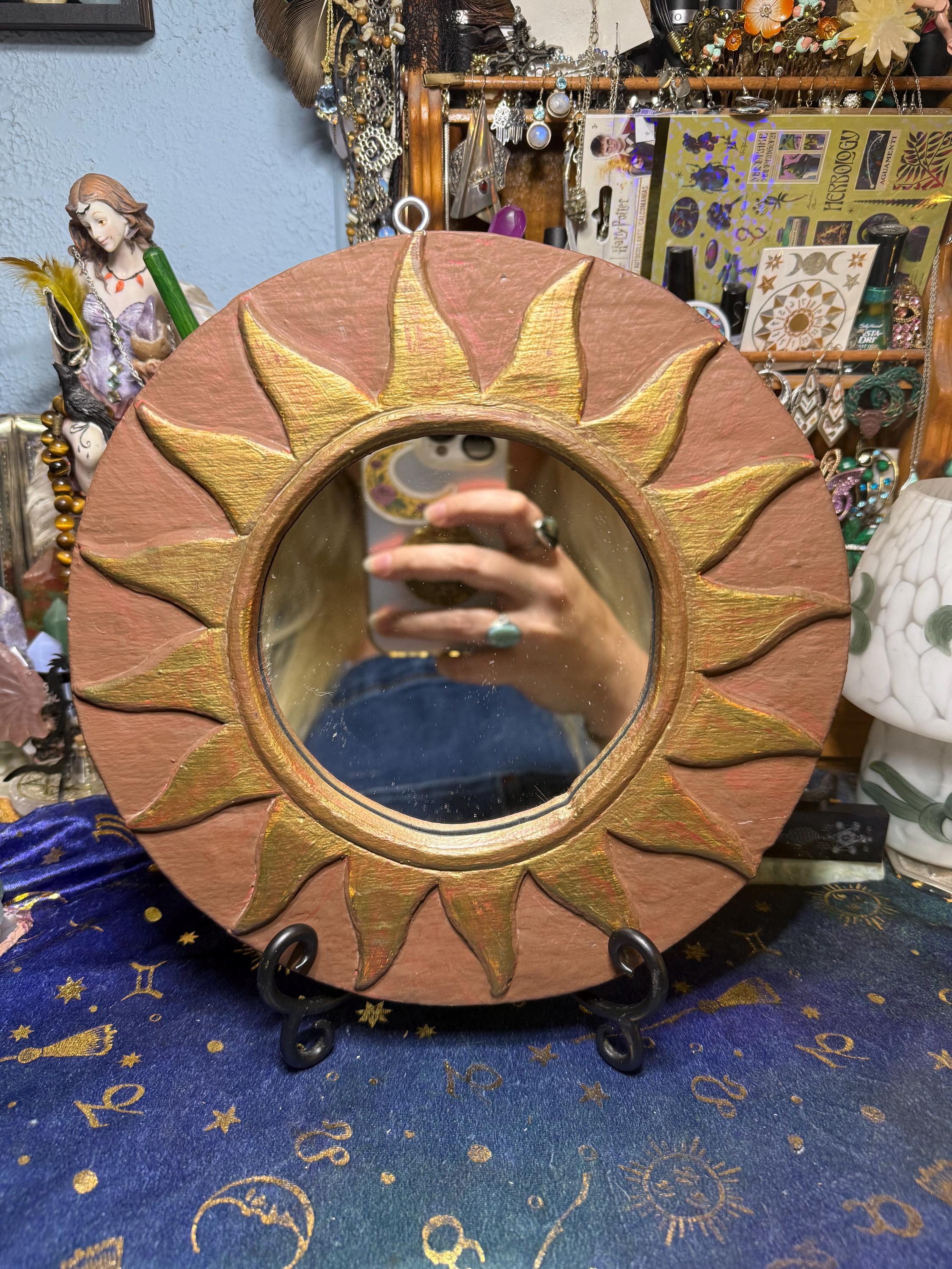 ヴィンテージ風 太陽形　壁掛け鏡 45cm il_fullxfull.7330954891_975d.jpg