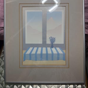 Vintage 1980s art work serigraph