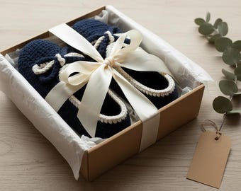 Patrón de tejido de pantuflas marineras paso a paso en PDF Descarga rápida