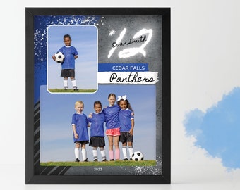 Plantilla Memory Mate de Canva – Collage de fotos de equipo (Descarga digital)