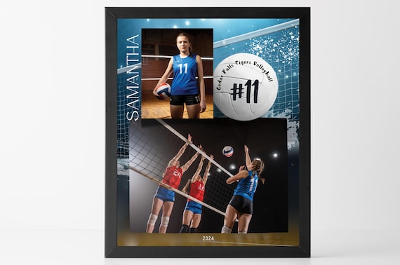 Volleyball Memory Mate Template for CanvaPro – Team Photo Collage (Canva Premium Template)