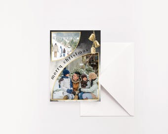 Plantilla de tarjeta navideña única para Canva Pro (descarga digital)