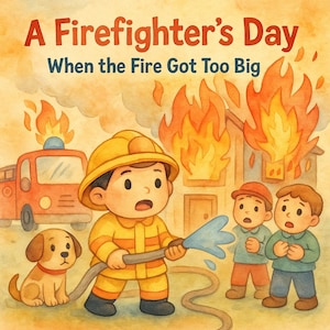 Firefighter Art for Kids – 30 Printable Pages | A Firefighter’s Day Coloring Book | PDF + PNG