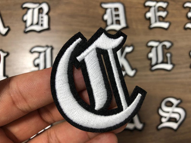 Vintage Iron on Letters & Numbers Custom Embroidered Name Patches for ...