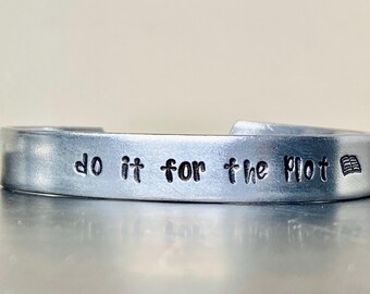 Do It For The Plot Cuff Bracelet