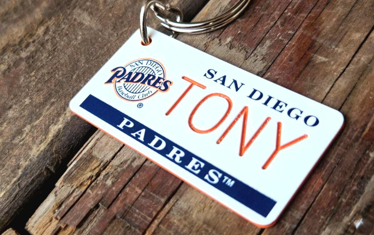 Portachiavi Apribottiglie Ufficiale San Diego Padres - Colore Nero