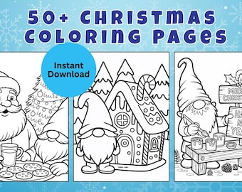 Dibujos para colorear de gnomos navideños: más de 50 diseños festivos (PDF)