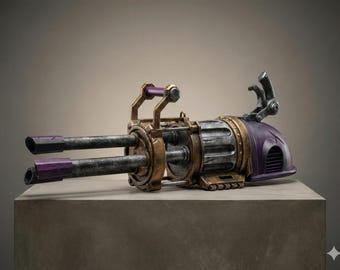 Arcane-inspired Jinx Pow Pow Minigun | Cosplay Prop 3D-printed Minigun | Non-functional | Fan art | Decoration
