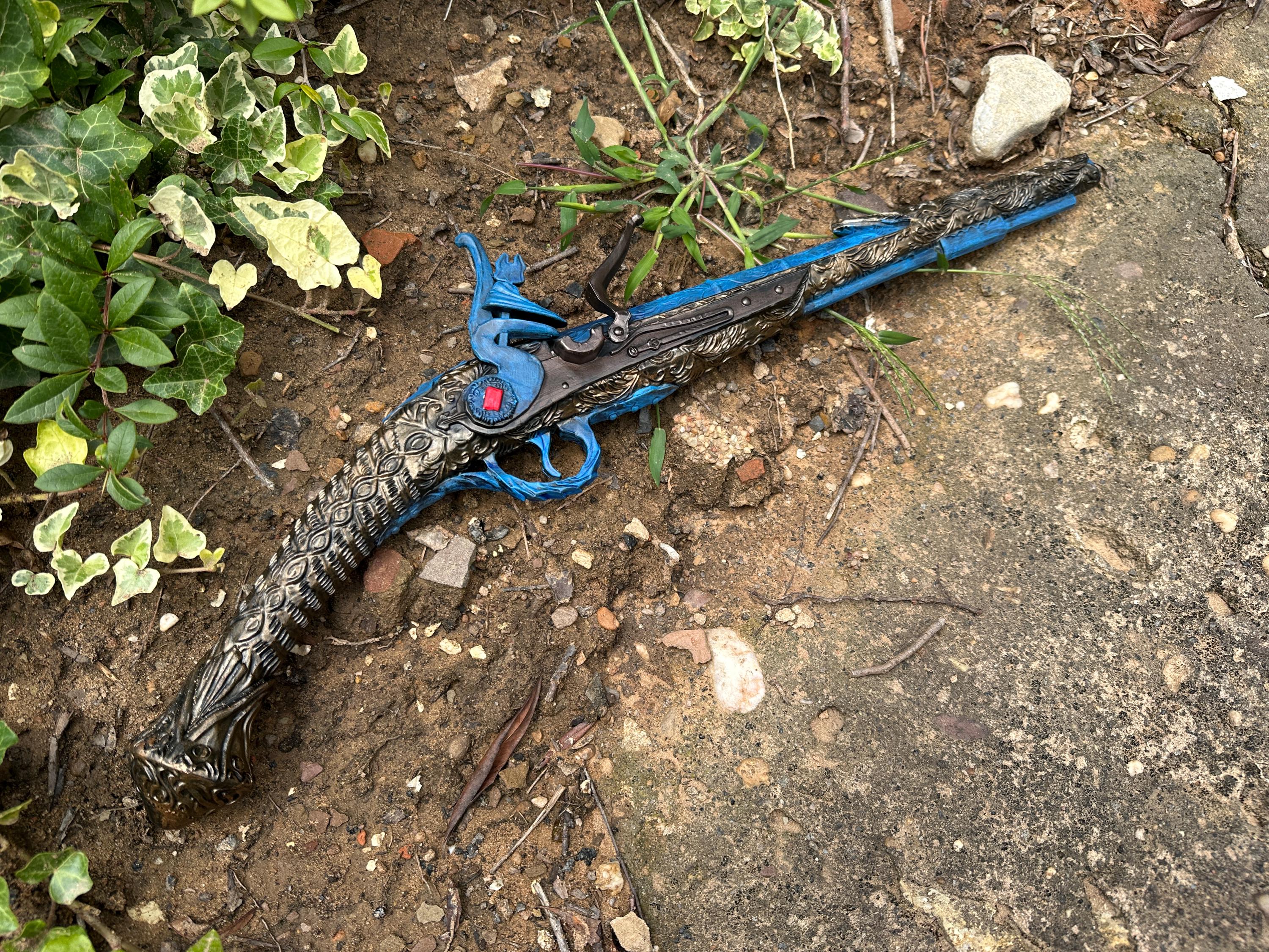 Bloodborne Evelyn Sidearm Prop – Victorian Flintlock | Cosplay