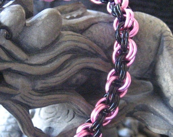 Chainmaille Bracelet KIT -- Double Spiral Weave with Instructions (You choose colors)