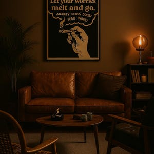 Stoner wall art. Digital printable high quality files.
