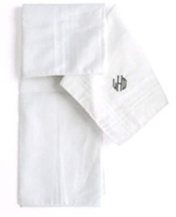 Men's Handkerchief w/Free Monogram groomsmen wedding Etsy