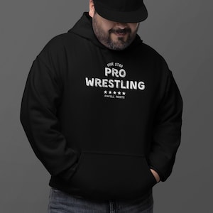 Five Star Pro Wrestling Hooded Sweatshirt | Pinfall Prints - Pro Wrestling Fan Hoodie, Wrestling Gift, Unisex Hoodie, Gym Pump Cover