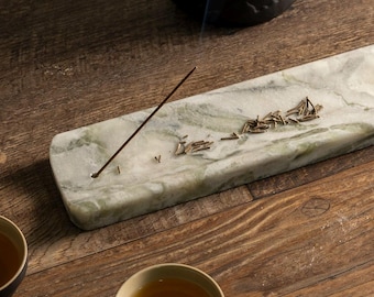 Natural Marble Incense Holder Burner for Sticks, 11*2.5in