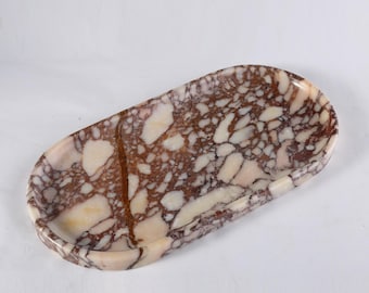 Natural Travertine Vanity Tary, Decorative Marble Tray,12x6"
