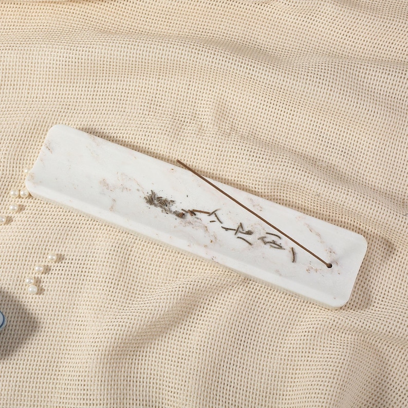 Natural Marble Incense Holder Burner for Sticks, 11*2.5in D2350 Classico