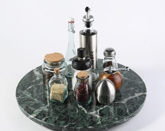 Marble Lazy Susan for Kitchen,12*12in, 16*16in