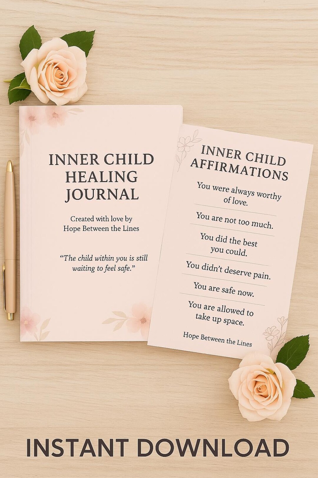 Inner Child Healing Journal- Printable Self-love Journal (PDF) - Etsy