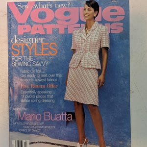 Vogue Patterns Magazine - March/ April 1996