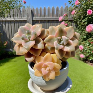 Graptoveria paraguayense bernalense variegatarare Rare Succulent Plant,  3&quot;  , Indoor Office Wedding Party Decor Gift