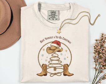 Have Yourself a Cowboy Christmas Shirt Western Christmas Sweater Country Cowgirl Holiday Sweatshirt - Rodeo Ranch Christmas Gift