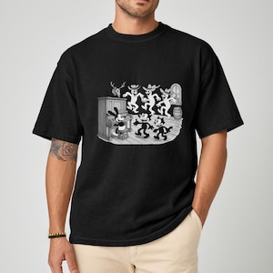 Bring The Haunted Saloon To Life Shirt - Halloween Tshirt Oswald  The Oswald And Feliex The Cat Shirt Comfort Colors Cowboy Shirt Gifted