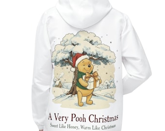 Vintage Winnie The Pooh Windbreaker Jacket - Christmas Gift Winter Coat for Him/Her, Public Domain 1926, Holiday Hoodie, Retro Coat, Vintage