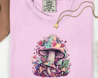 Trip In Love Comfort Colors Shirt Valentines day Gift For Her Mushroom Tshirt