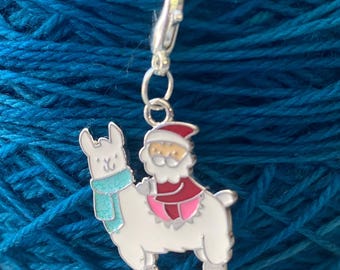 Santa Riding Llama