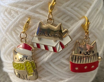 Christmas Cat Trio